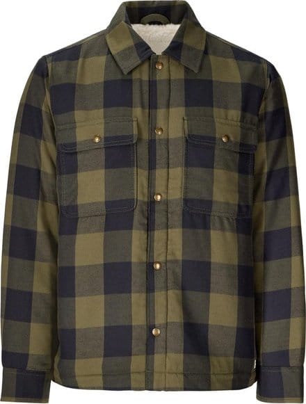 Marmot Men's Ridgefield Sherpa Flannel Shirt Jacket Nori/Black