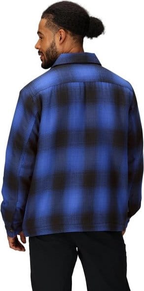 Marmot Men's Ridgefield Sherpa Flannel Shirt Jacket Oxide Blue