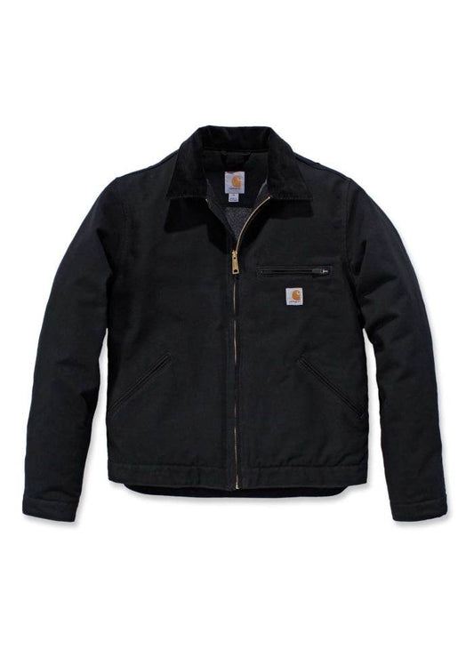 Carhartt Duck Detroit Jacket Black - NatureLife