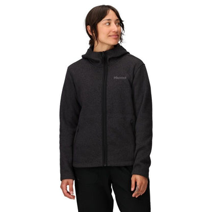 Marmot Wm's Drop Line Full Zip Hoody Black Heather