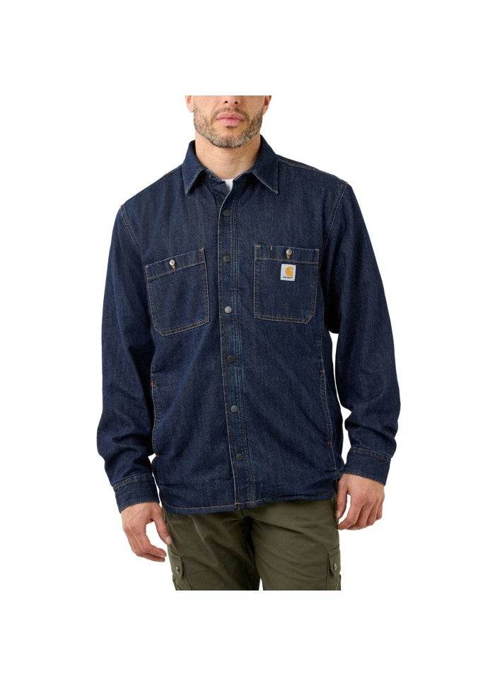 Carhartt Denim Fleece Lined Snap Front Shirt - NatureLife