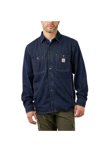 Carhartt Denim Fleece Lined Snap Front Shirt - NatureLife