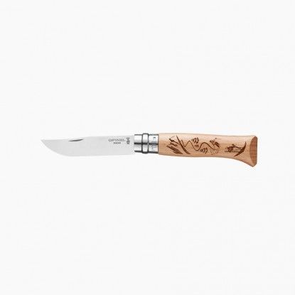 N08 Engraved Sport Skiing Beech