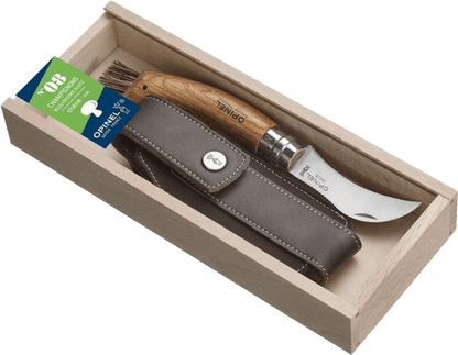 Opinel N08 Mushroom Oak + Sheath / Svampkniv & hölster - NatureLife
