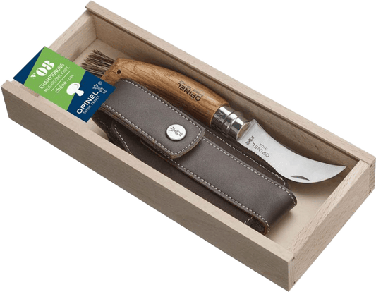 N08 Mushroom Oak + Sheath / Svampkniv & hölster