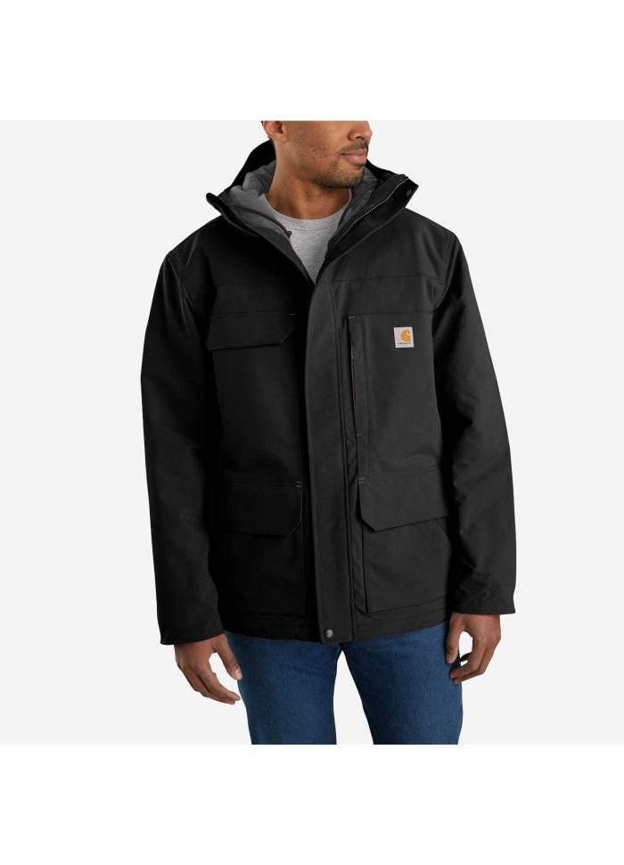 Carhartt Super Dux Bonded Chore Coat Black - NatureLife