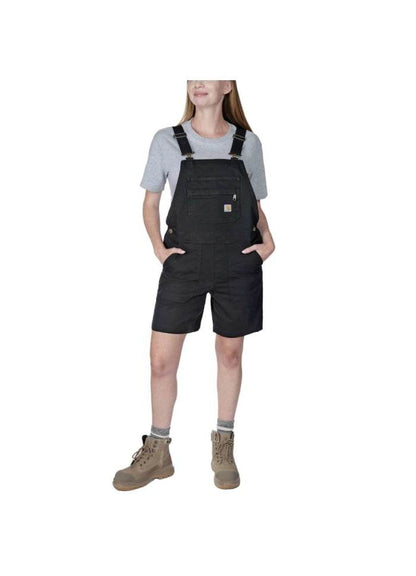 Carhartt Relaxed Fit Canvas Shortall Black - NatureLife