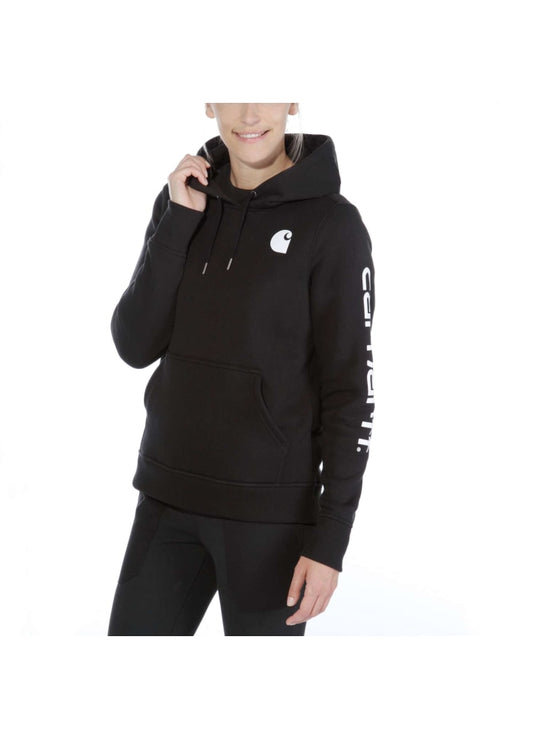 Carhartt Logo Sleeve Graphic Sweatshirt Black