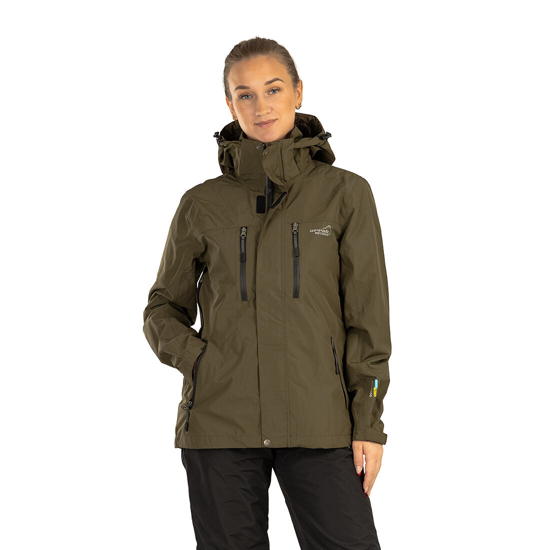 Arrak Outdoor W's Arrak Rain Jacket Olive