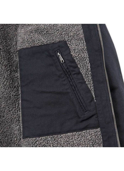 Carhartt Washed Duck Sherpa Lined Jacket Black - NatureLife