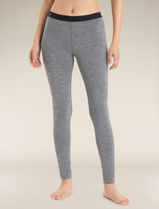 Icebreaker 200 Oasis Termiska Leggings I Merino Gritstone Heather