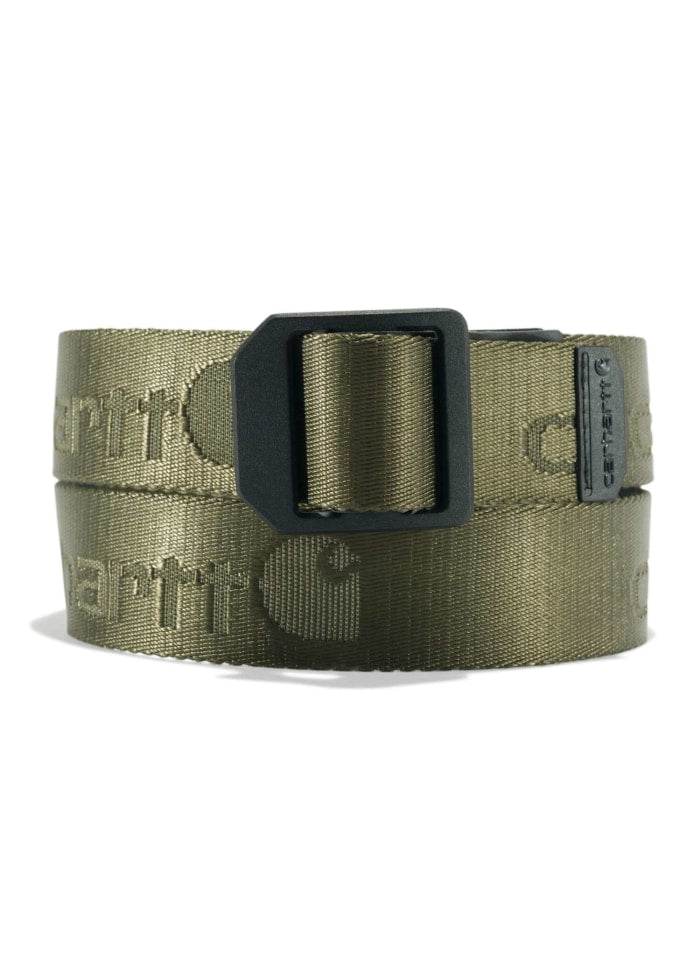 Carhartt Nylon Webbing Ladder Lock Belt Army Green - NatureLife