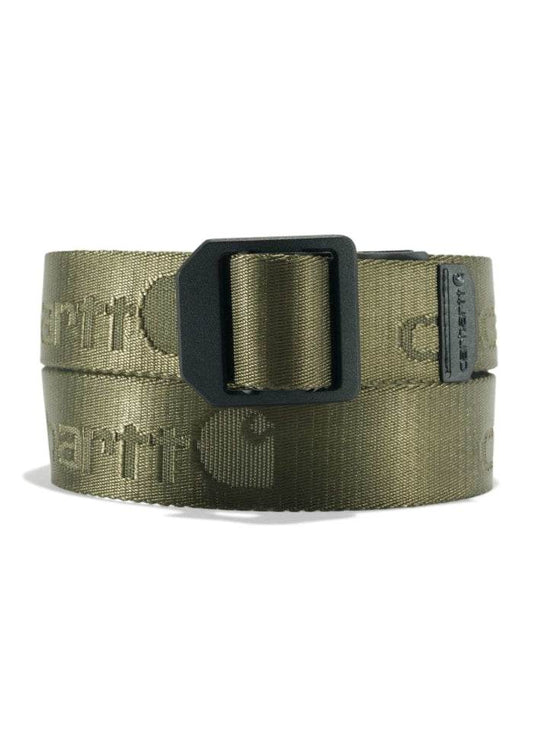 Carhartt Nylon Webbing Ladder Lock Belt Army Green - NatureLife