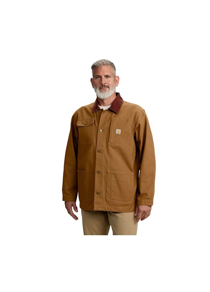 Carhartt Duck Loose Fit Chore Coat Brown - NatureLife